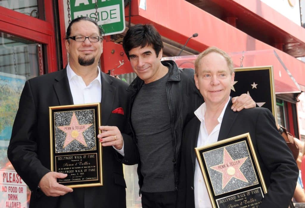 Penn & Teller Honored by David Copperfield on The Hollywood Walk Of Fame