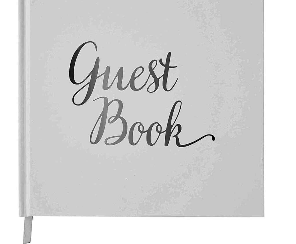 wedding guest list guest book